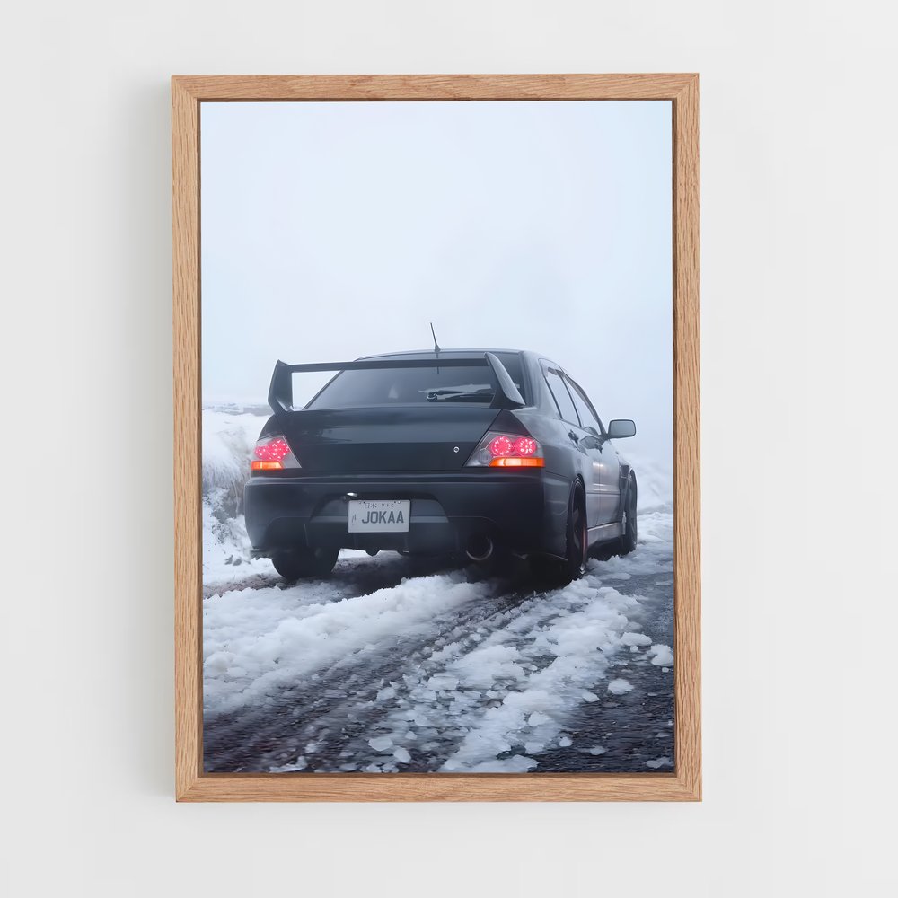 Poster Glisse Hivernale – affiche Mitsubishi (vue 4)